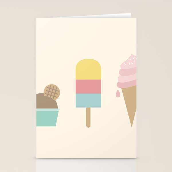 Ice Cream Stationery Card Gallery Image 2