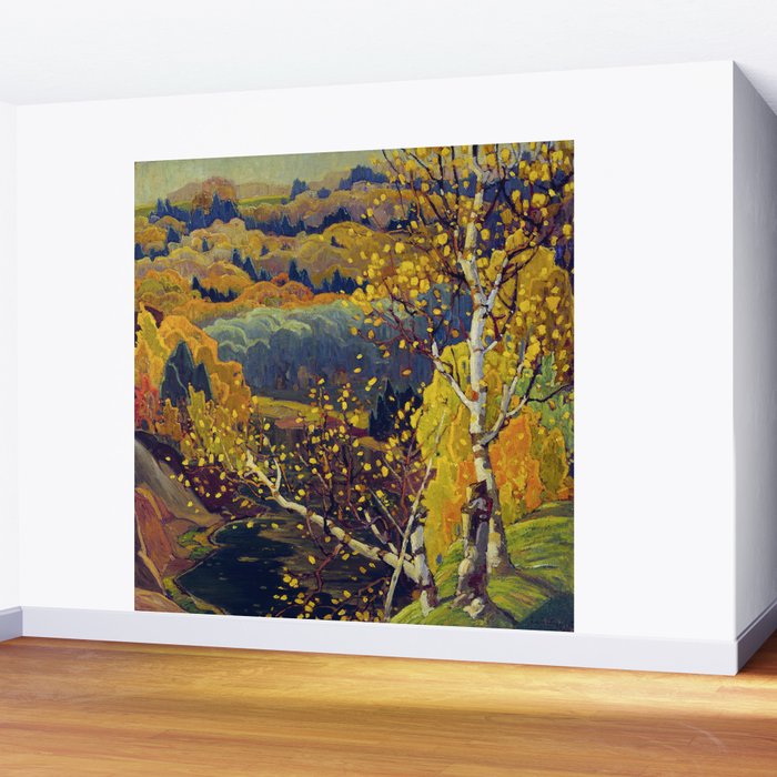 Franklin Carmichael Canadian artist Art Nouveau Post-Impressionism October Gold Wall Mural Gallery Image 2