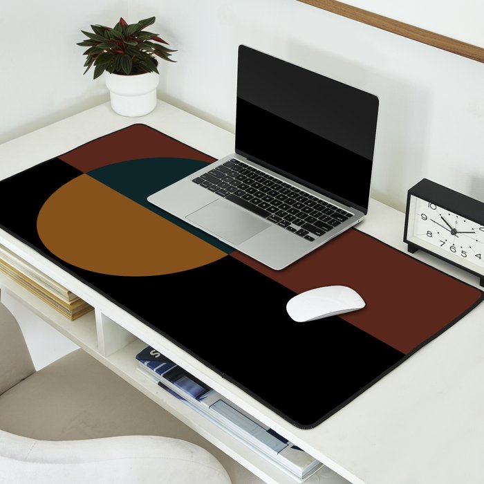 Color Block Abstract XI Desk Mat Gallery Image 2
