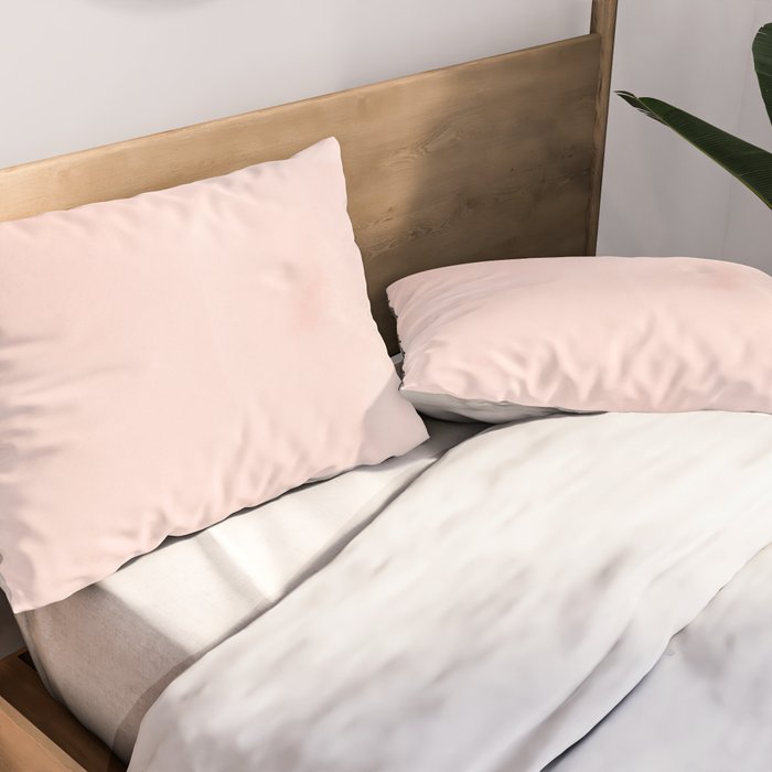 Seashell Pink Watercolor Pillow Sham Gallery Image 2