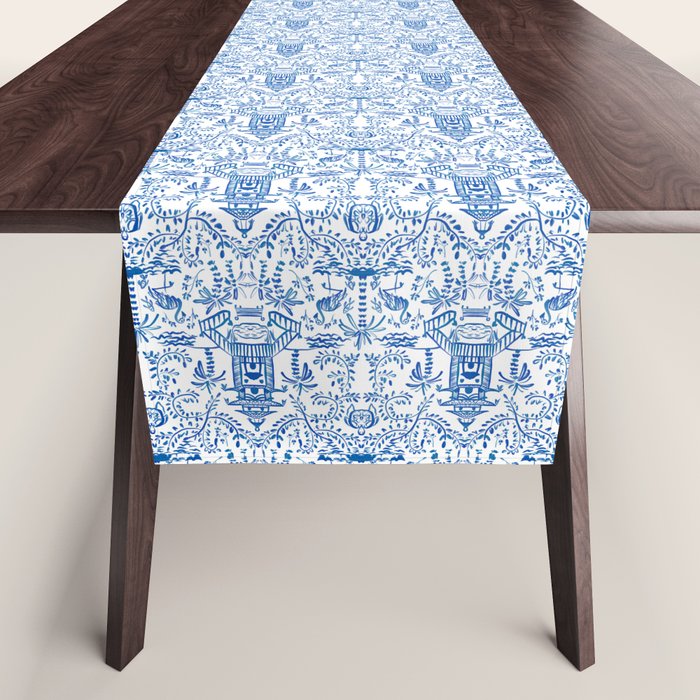 Coastal Chinoiserie  Table Runner Gallery Image 1