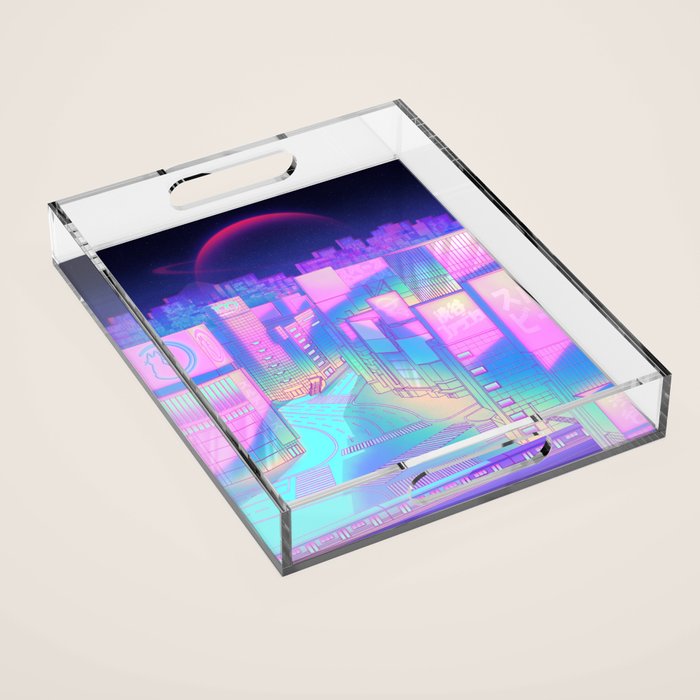 City Pop Shibuya Crossing Acrylic Tray Gallery Image 1