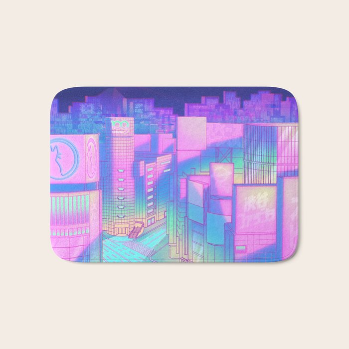 City Pop Shibuya Crossing Bath Mat Gallery Image 1