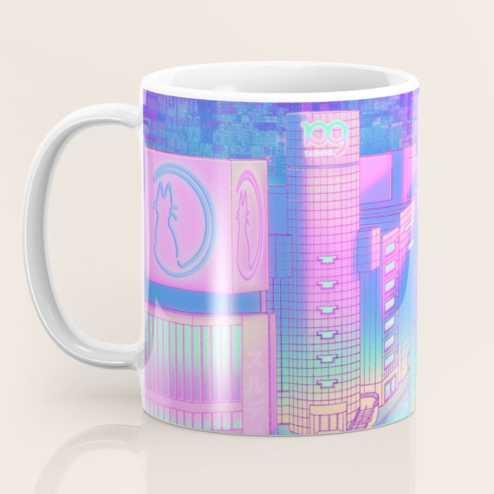 City Pop Shibuya Crossing Coffee Mug Gallery Image 3