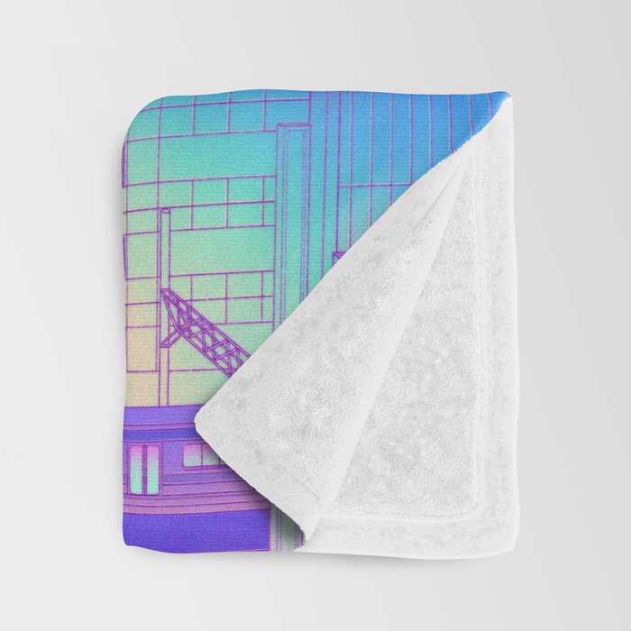 City Pop Shibuya Crossing Throw Blanket Gallery Image 3