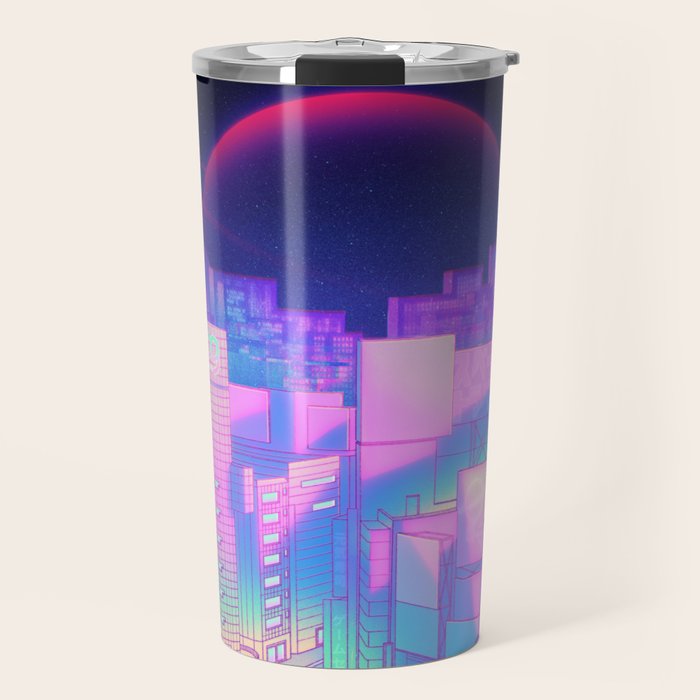 City Pop Shibuya Crossing Travel Mug Gallery Image 1