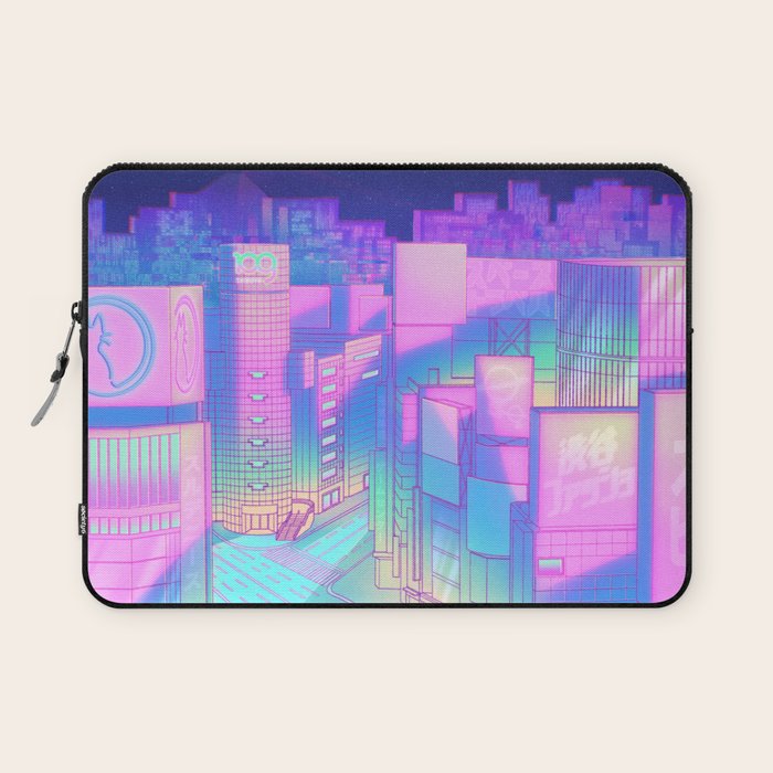 City Pop Shibuya Crossing Laptop Sleeve Gallery Image 1