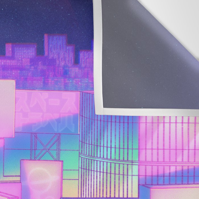 City Pop Shibuya Crossing Wall Tapestry Gallery Image 3