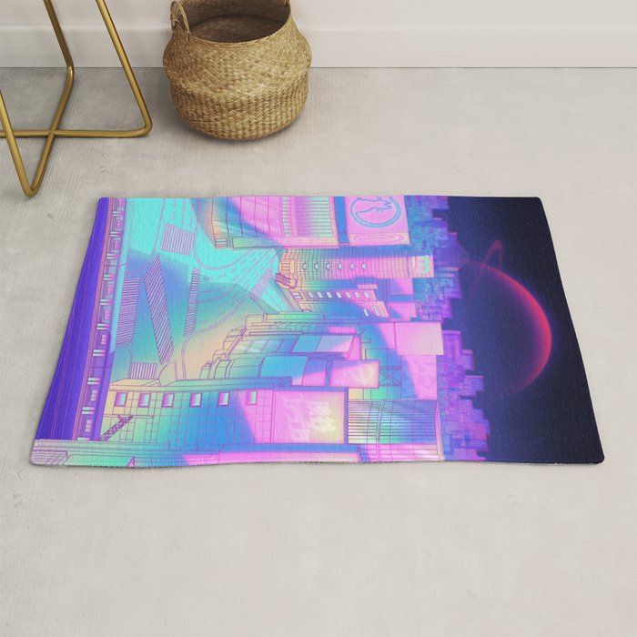City Pop Shibuya Crossing Rug Gallery Image 1