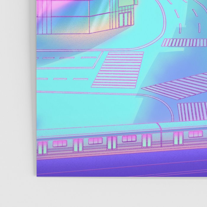 City Pop Shibuya Crossing Poster Gallery Image 3