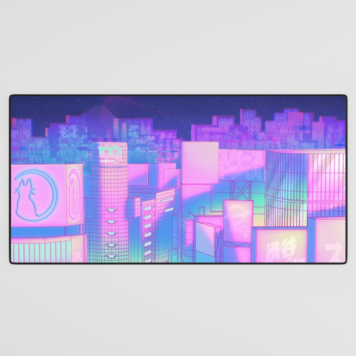 City Pop Shibuya Crossing Desk Mat Gallery Image 3