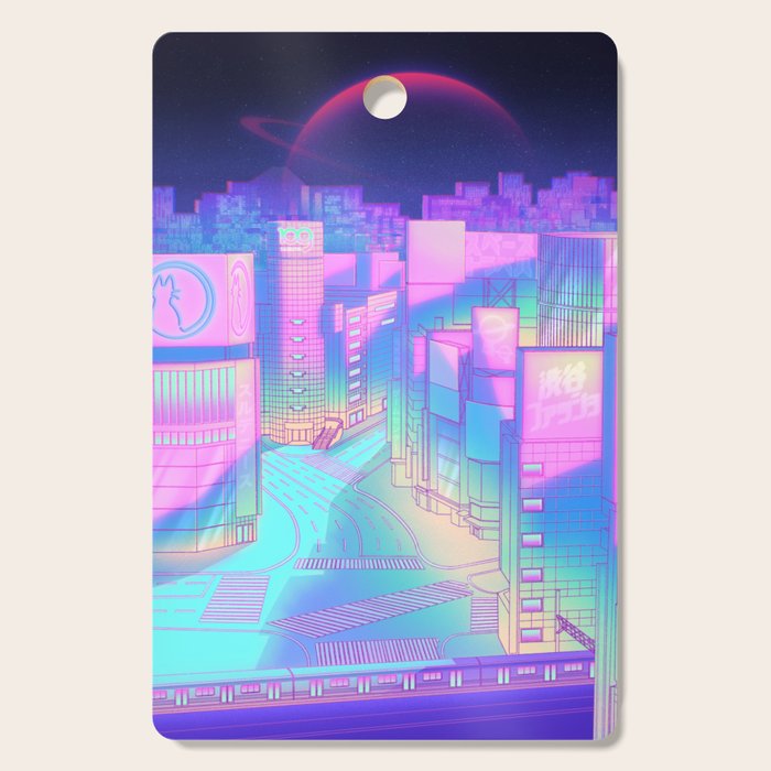 City Pop Shibuya Crossing Cutting Board Gallery Image 1
