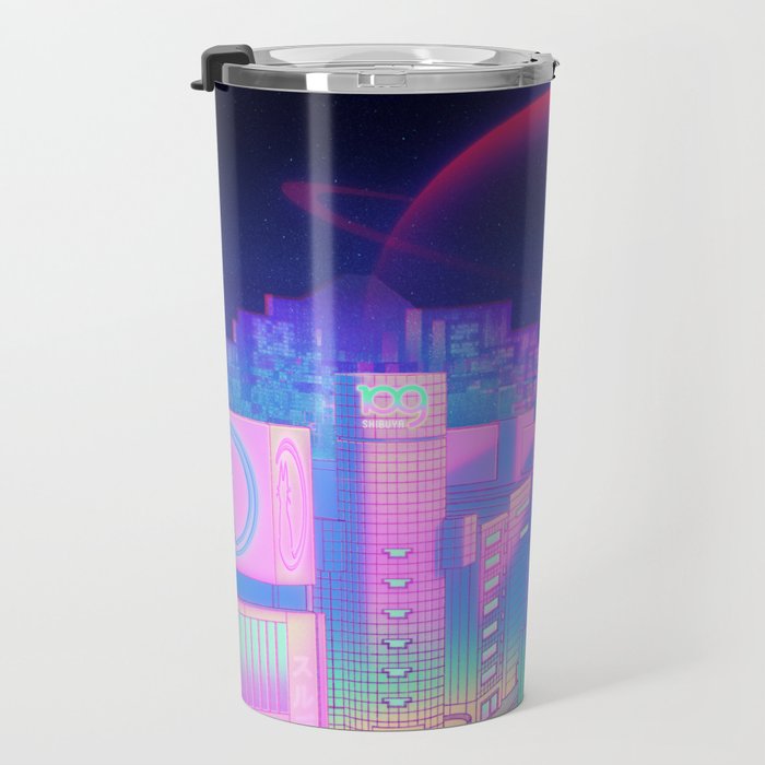 City Pop Shibuya Crossing Travel Mug Gallery Image 3