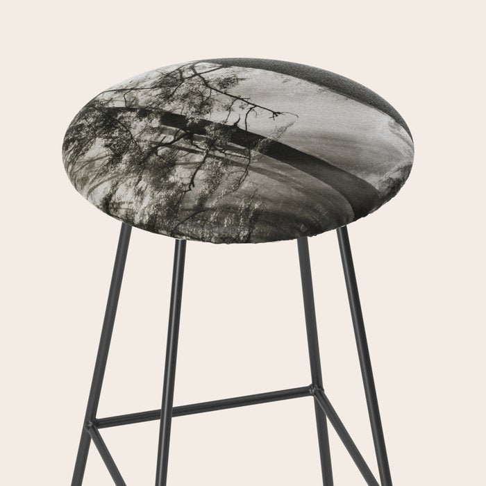 Pathway of light, sunlight and sunbeams in forest black and white photograph by J W Chapman Taylor Stool Gallery Image 2