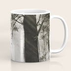 Pathway of light, sunlight and sunbeams in forest black and white photograph by J W Chapman Taylor Coffee Mug Gallery Image 1