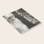 Pathway of light, sunlight and sunbeams in forest black and white photograph by J W Chapman Taylor Notebook Gallery Image 2