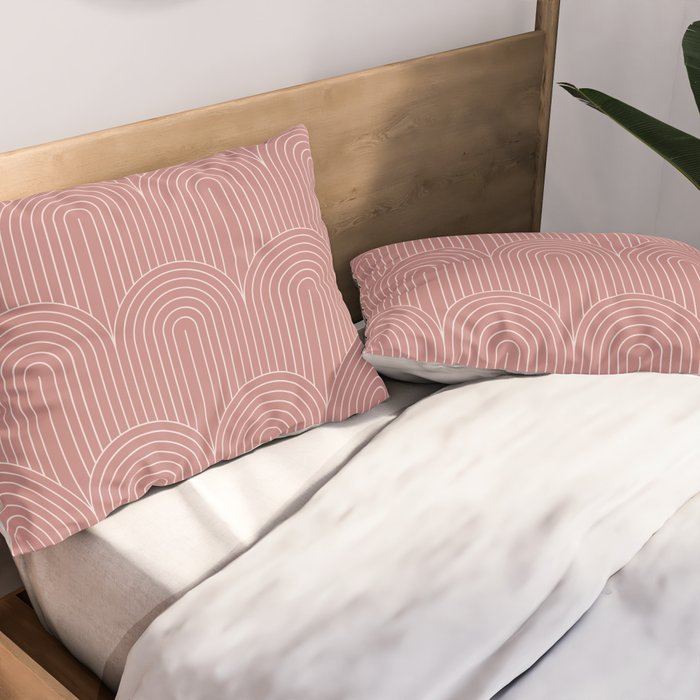 Art Deco Arch Pattern XXXVI Pillow Sham Gallery Image 2