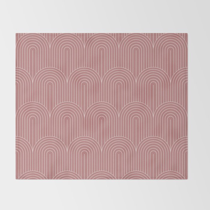 Art Deco Arch Pattern XXXVI Throw Blanket Gallery Image 2