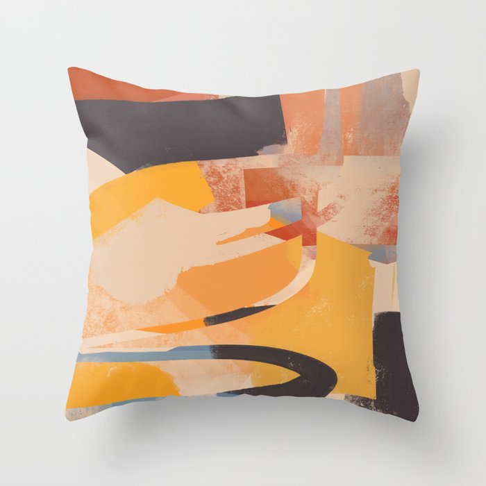 Modern Abstract Art 104 Throw Pillow Gallery Image 1