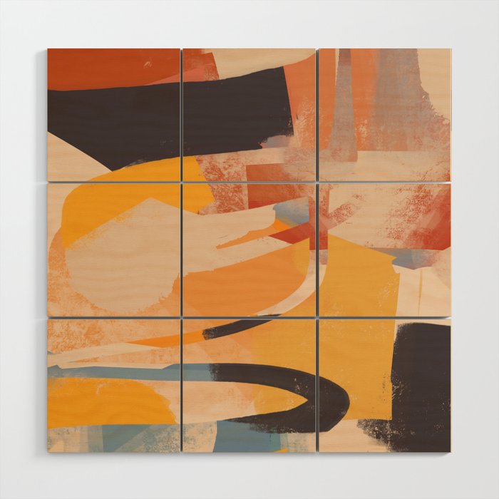 Modern Abstract Art 104 Wood Wall Art Gallery Image 1