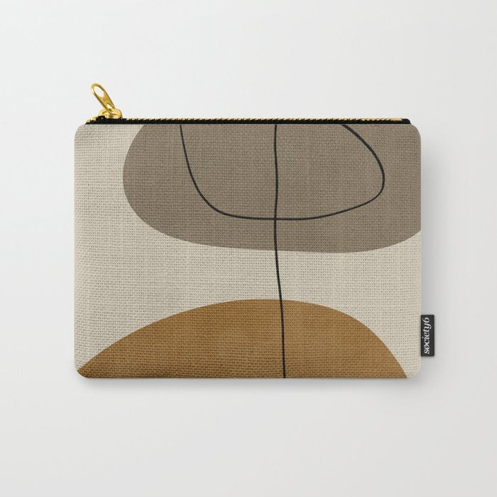 Organic Abstract Shapes #2 Carry All Pouch Gallery Image 1