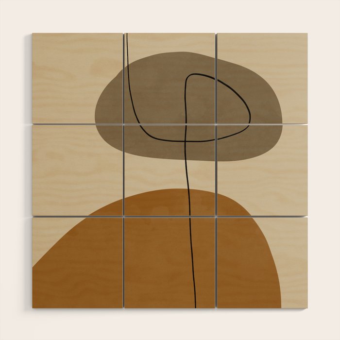Organic Abstract Shapes #2 Wood Wall Art Gallery Image 1