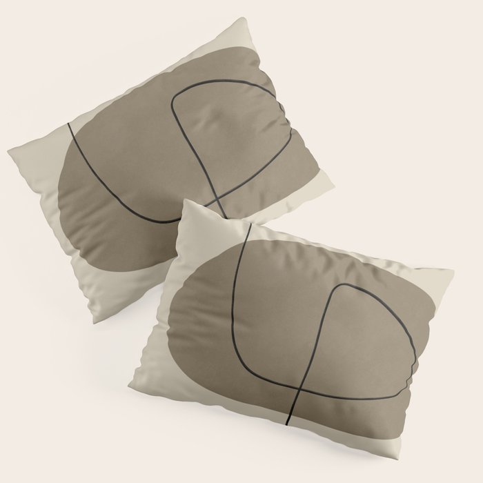Organic Abstract Shapes #2 Pillow Sham Gallery Image 1