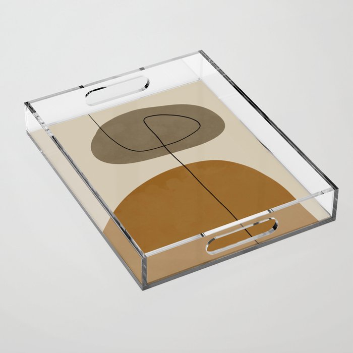 Organic Abstract Shapes #2 Acrylic Tray Gallery Image 1