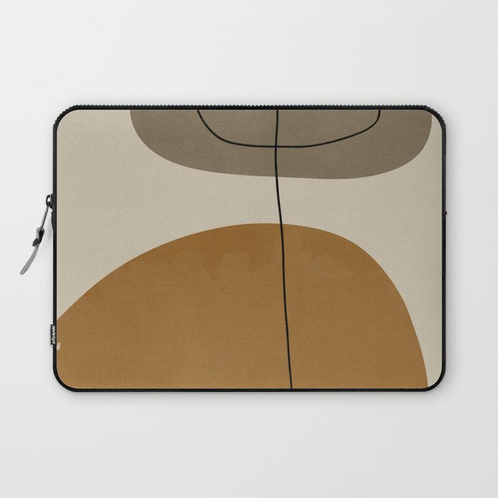 Organic Abstract Shapes #2 Laptop Sleeve Gallery Image 1