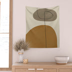 Organic Abstract Shapes #2 Wall Tapestry Gallery Image 2
