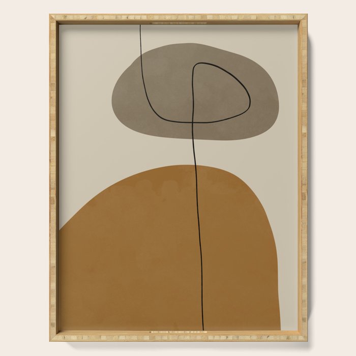 Organic Abstract Shapes #2 Serving Tray Gallery Image 1