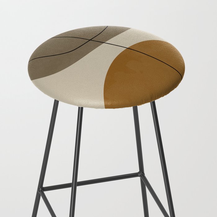 Organic Abstract Shapes #2 Stool Gallery Image 2