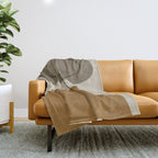 Organic Abstract Shapes #2 Throw Blanket Gallery Image 1