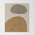Organic Abstract Shapes #2 Throw Blanket Gallery Image 2