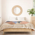 Women by the Sea Modern Beach Illustration Duvet Cover Gallery Image 3