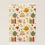 Flowery Books and Tea Stationery Card Gallery Image 2