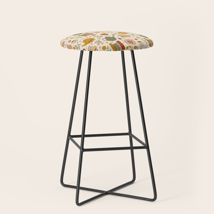 Flowery Books and Tea Stool Gallery Image 1