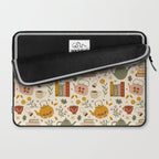Flowery Books and Tea Laptop Sleeve Gallery Image 2