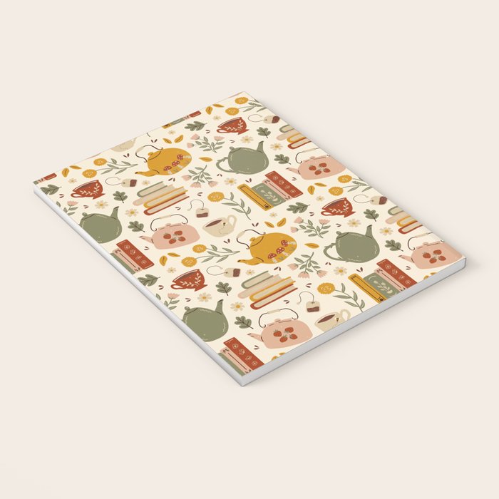 Flowery Books and Tea Notebook Gallery Image 3