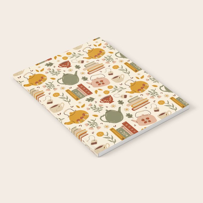 Flowery Books and Tea Notebook Gallery Image 2