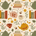 Flowery Books and Tea Coffee Mug Gallery Image 2