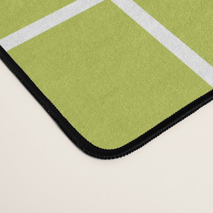 Grid Pattern Chartreuse 2 Desk Mat Gallery Image 4