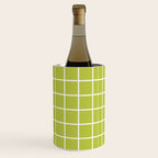 Grid Pattern Chartreuse 2 Wine Chiller Gallery Image 1