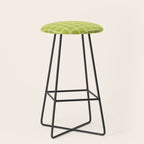 Grid Pattern Chartreuse 2 Stool Gallery Image 1