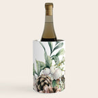 Christmas Pine Bouquet, Watercolor Floral Prints Wine Chiller Gallery Image 3
