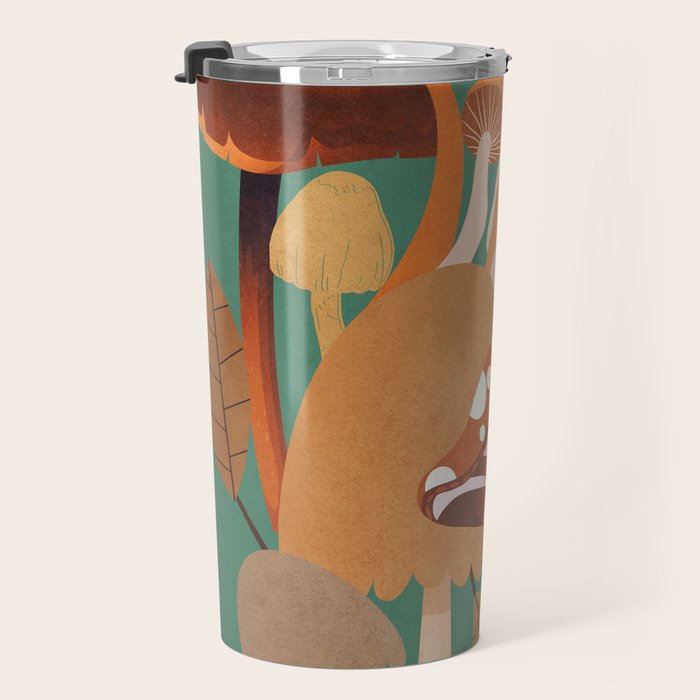 Mushrooms 4 Travel Mug Gallery Image 3