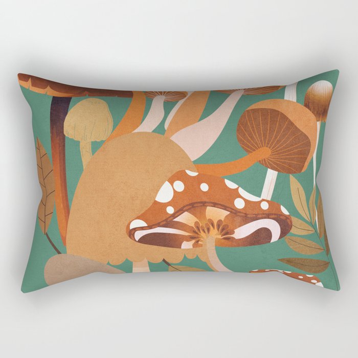Mushrooms 4 Rectangular Pillow Gallery Image 2