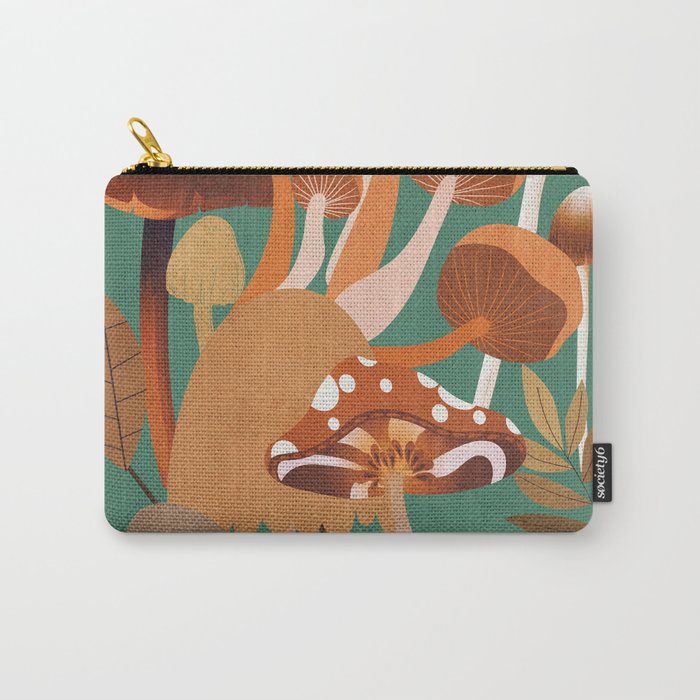 Mushrooms 4 Carry All Pouch Gallery Image 1