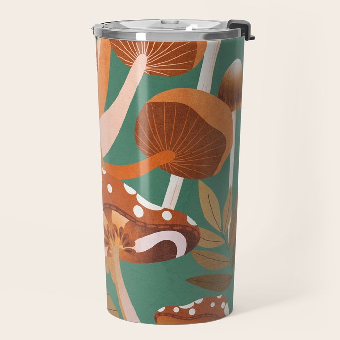 Mushrooms 4 Travel Mug Gallery Image 2