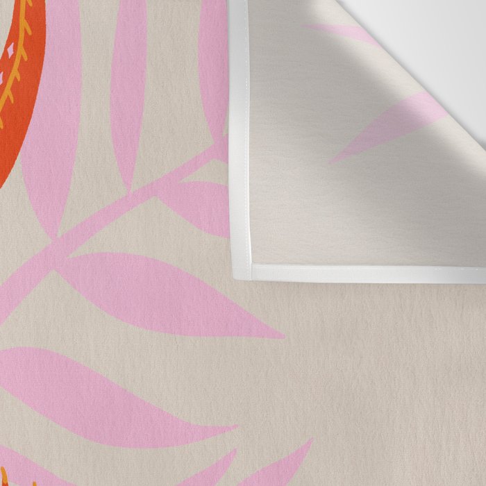 Crocodile - Orange & Pink Wall Tapestry Gallery Image 3